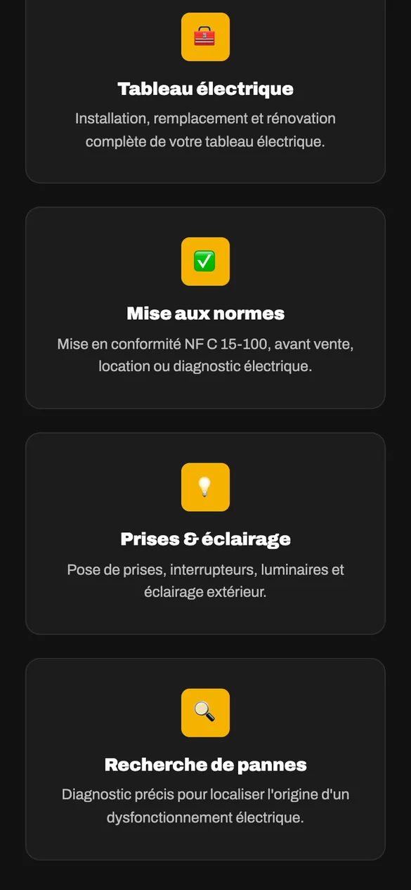 Artizan sur smartphone : les prestations